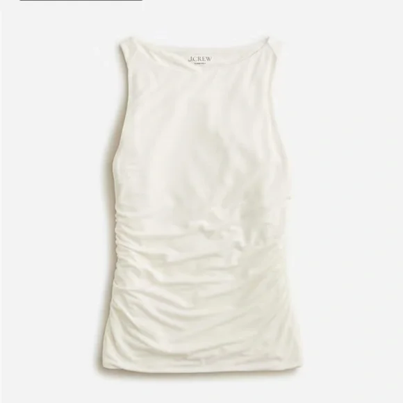 J Crew Form Knit Shell Tank Top Ivory Small NWT - Picture 1 of 9